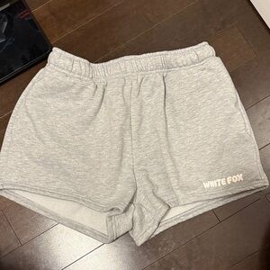 White Fox Boutique Light Gray Athletic Shorts